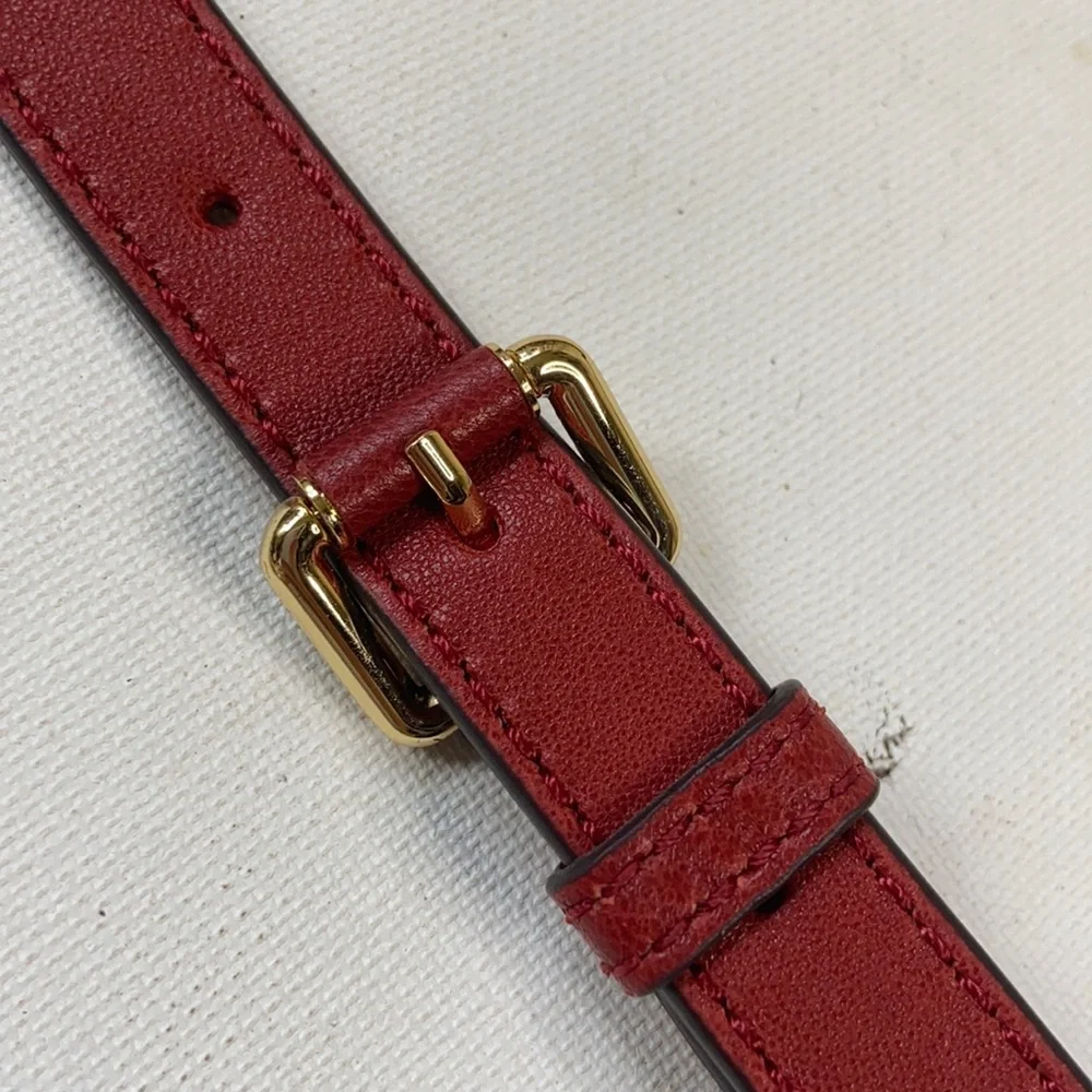 Michael Kors Red Suede Fringe Bag